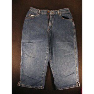 LEE CAPRI JEANS Womans 10M Bule Denim Mom High Rise Casual Comfort  Vintage